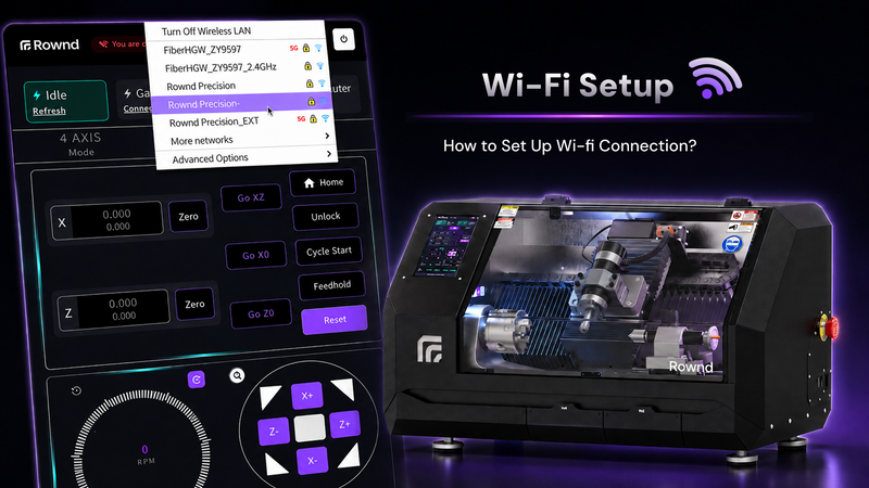 Rownd Masaüstü CNC Torna - Wi-Fi Bağlantısı Nasıl Kurulur?