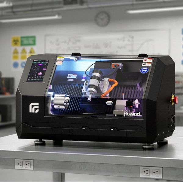 Rownd Desktop CNC Lathe Full Package - Servo Edition
