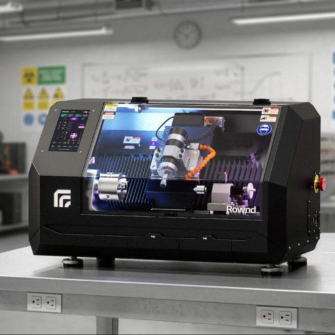 Rownd Desktop CNC Lathe Full Package - Servo Edition