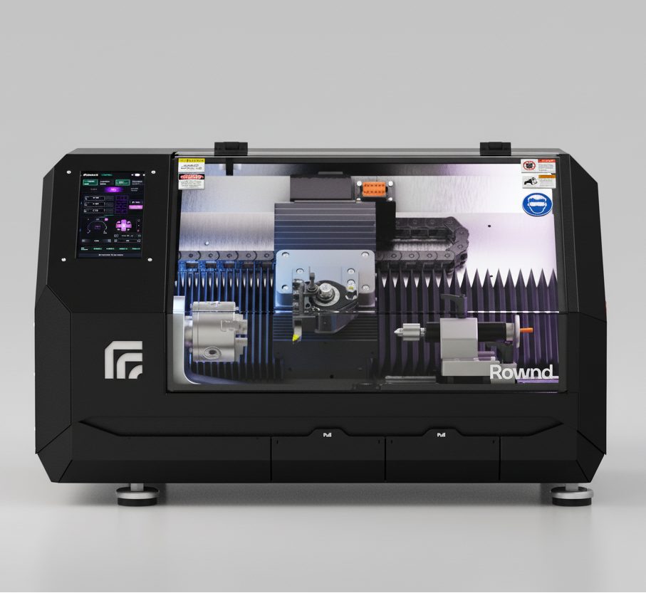 Rownd Desktop CNC Lathe Standart Package