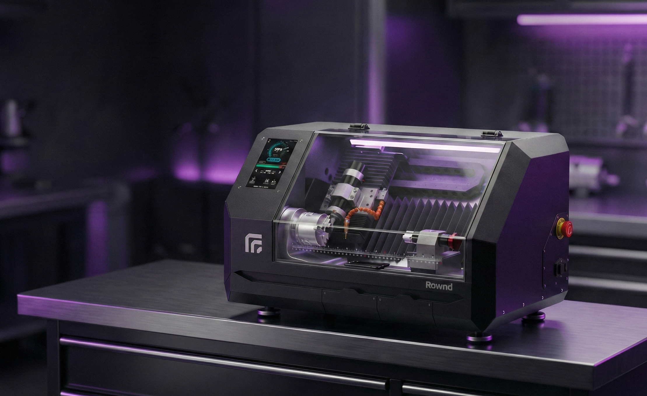 Rownd Desktop CNC Lathe | The Factory on Your Desk – Rownd Precision